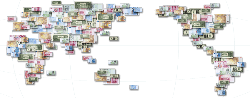 Published web design prices in multiple currencies